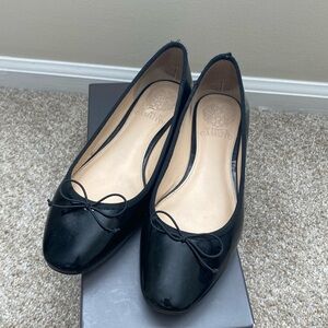 Vince Camuto Adema Black Patent Leather Ballet Flats SEND OFFERS!